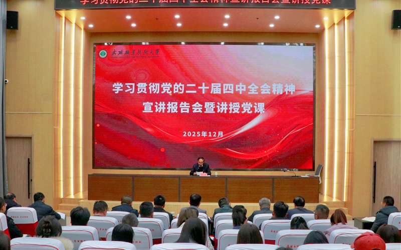 黨委書記王宏宣講黨的二十屆四中全會(huì)精神